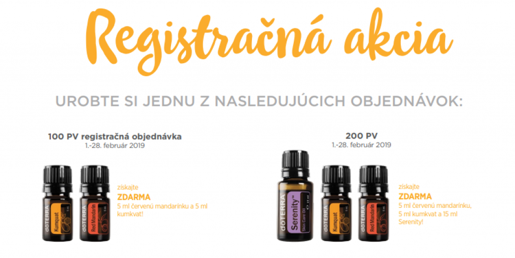 REGISTRAČNÁ AKCIA FEBRUÁR 2019.