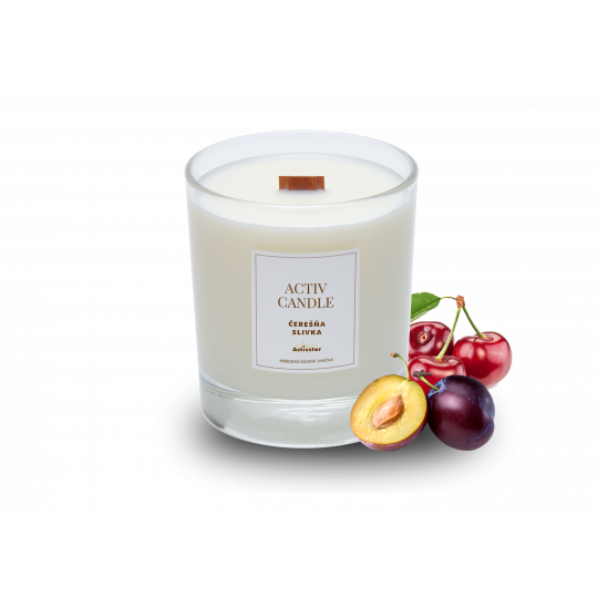 ACTIV CANDLE - ČEREŠŇA - SLIVKA 140 g