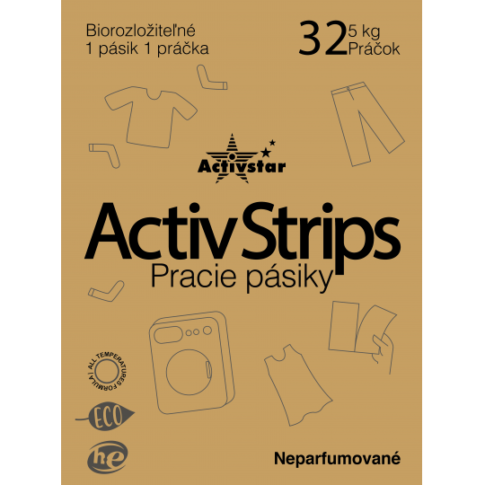 ACTIVSTRIPS PRACIE PÁSIKY NA 32 PRANÍ