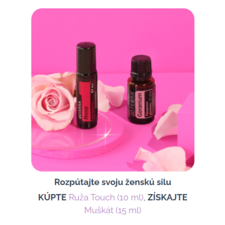 Ruža Touch (10 ml) + Muškát (15 ml)
